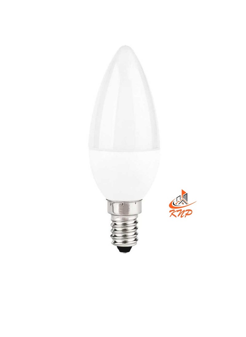 KNP E14 7W LED GLS Frosted Candle Bulb 6500K  - Image 3