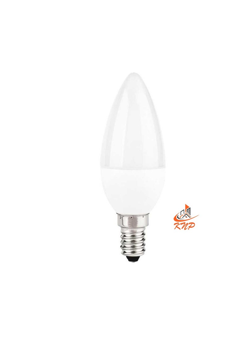 KNP E14 7W LED GLS Frosted Candle Bulb 6500K  - Image 2