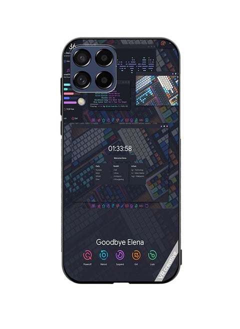 Protective Case Cover For Samsung Galaxy M33 Goodbye Elena Design Multicolour