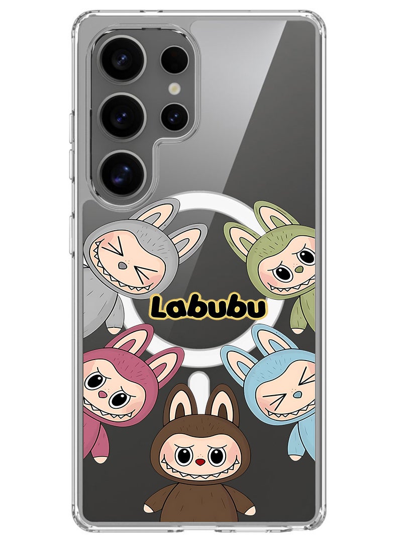 Theodor Magnetic Case for Samsung Galaxy S25 Ultra Compatible with MagSafe Wireless Charging, Shockproof Phone Bumper Cover Labubu (2) - Image 1