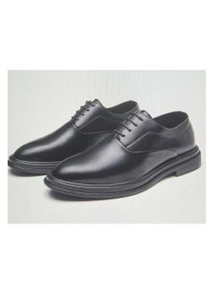 Loquat Men Men's Business Formal Casual Leather Shoes Black  - Image 1