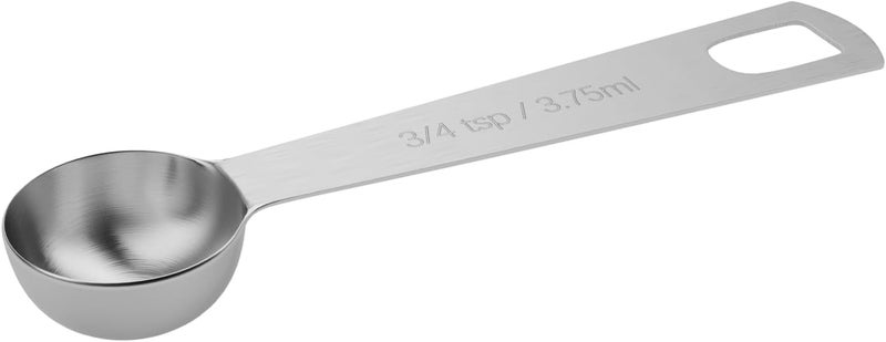 BERYLER 1PCS 3/4tsp (1/4tbsp, 1/8oz, 3.75ml) Single Measuring Spoon, Stainless Steel Individual Teaspoons Only - Image 1