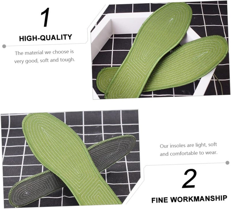 cheekyglo 20 Pairs Absorption Outdoor for Women Inserts Sports Training Pads Barefoot Running Cotton Shoes Men Shoe Cushions Comfortable Cm Extra Absorb Ergonomic Adults Soft Sweat - Image 3