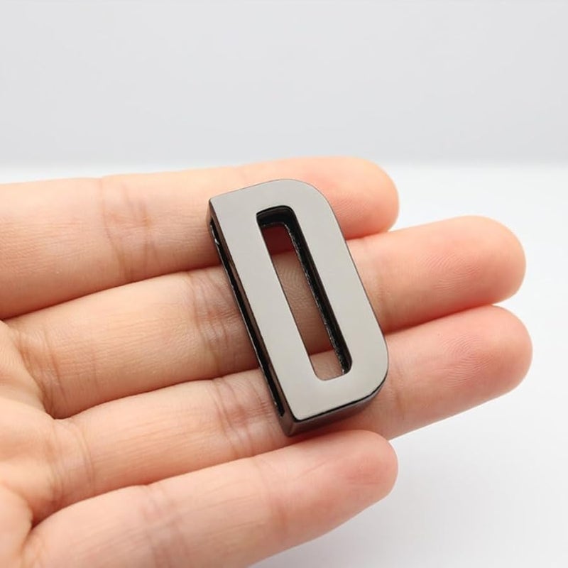 W Size Polished Zinc Alloy Alphabet Slide Letters For DIY Bracelet Pet Collar Jewelry Making - Image 5