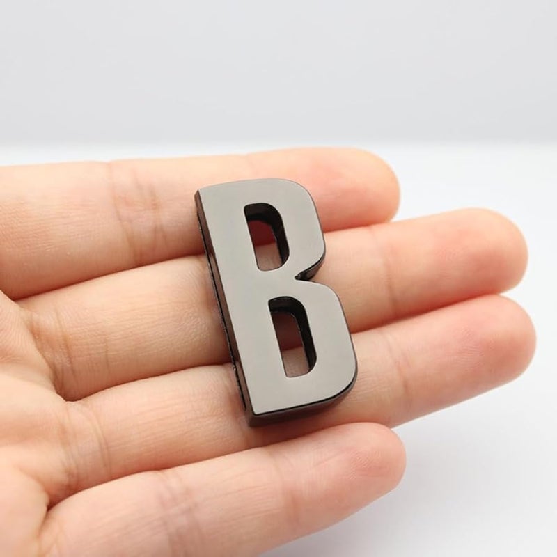 W Size Polished Zinc Alloy Alphabet Slide Letters For DIY Bracelet Pet Collar Jewelry Making - Image 3