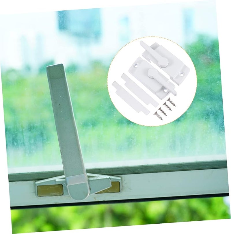 ستوبوك قفل هلالي من سبيكة الزنك لأمان النوافذ ضد السرقة للنوافذ المنزلقة 2 مجموعة - Image 4