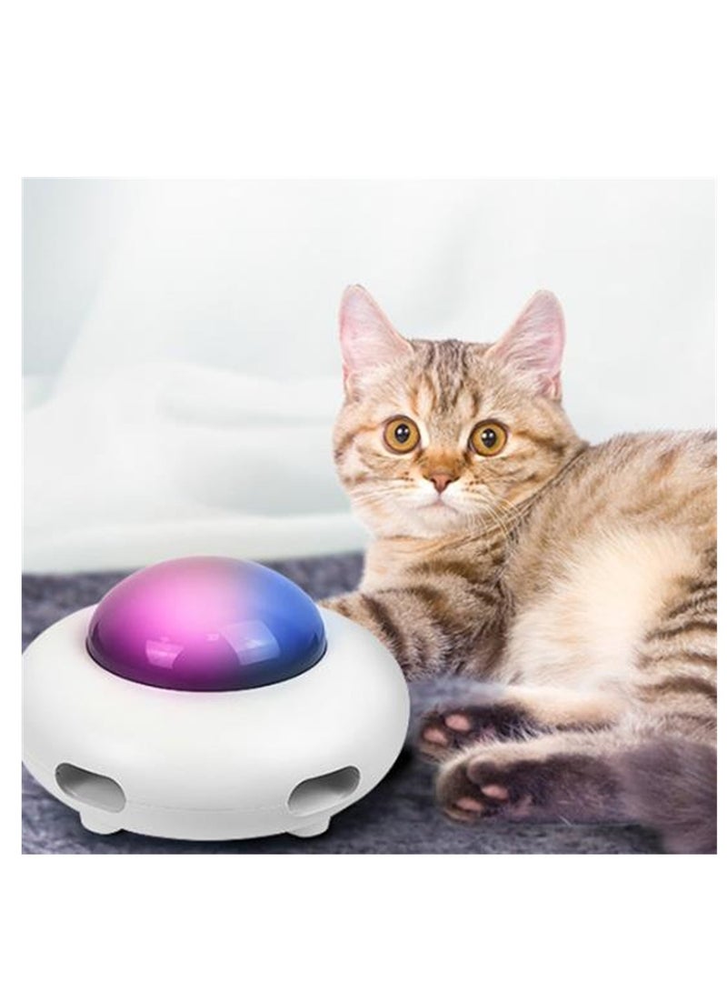 Automatic cat toy electric intelligent gravity flying saucer ufo feather stick pet toy - Image 2