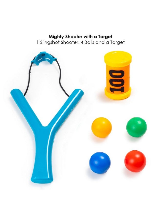 Ratna's Mighty Shooter with Target Slingshot Catapult Gulel Along with Plastic Balls Power Blaster Archery for Kids 5+ Years (Multicolour Colors) - Image 3