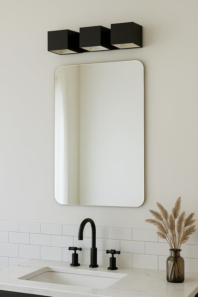 CDM Compact 12x18 Frameless Mirror – Crystal Clear Surface with Polished Glass Edges – Great for Small Rooms, Bathrooms, or Closet Doors – Easy to Hang - Image 1