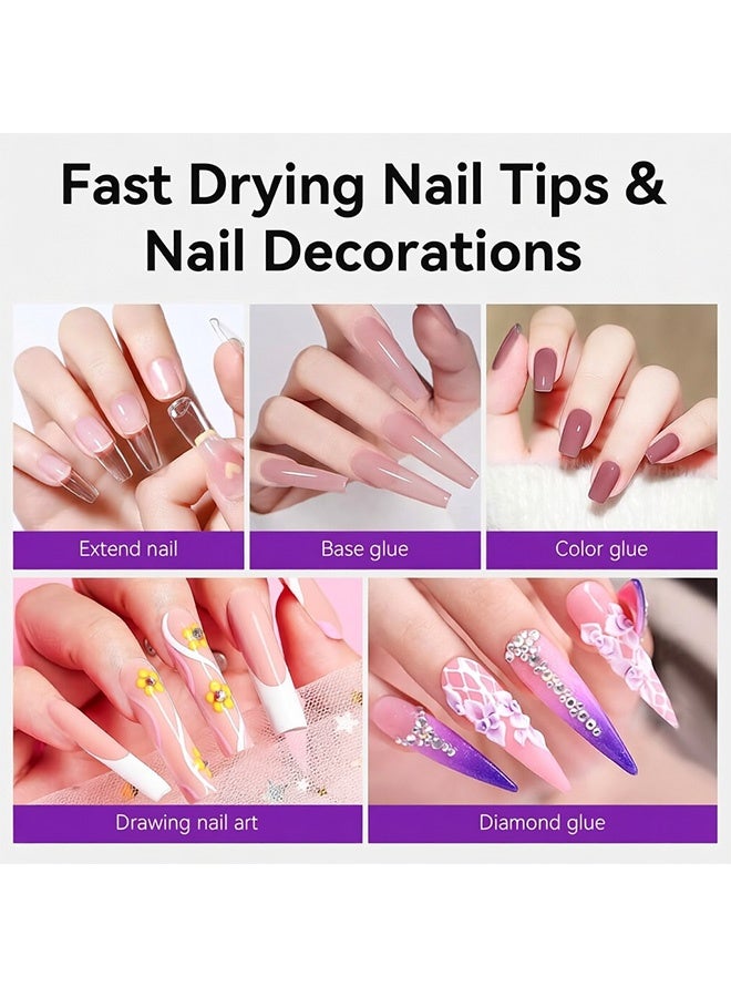 GD Hands-Free UV Nail Lamp with Integrated Stand Portable LED Flash Cure Lamp for Gel Polish - Rechargeable Retractable Rotating Nail Lamp with Countdown Suitable for Home Manicure, Gel Polish, Starter Salon DIY - Image 4