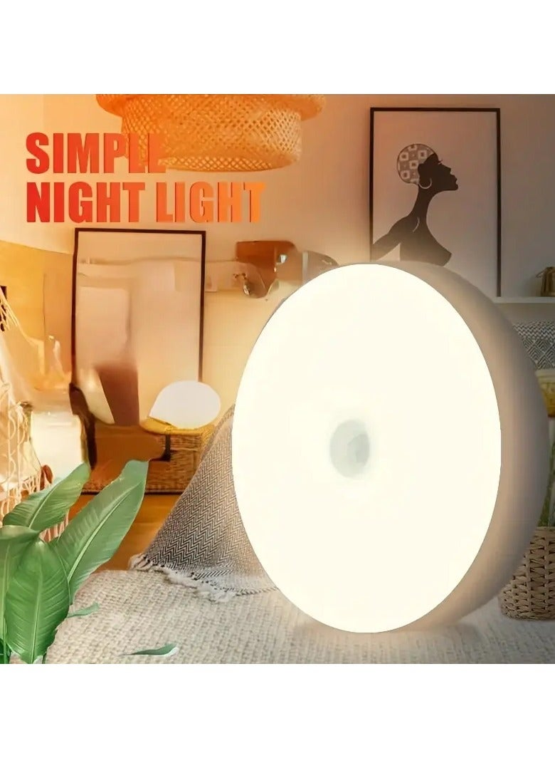 بابونا 2pcs استشعار الجسم الذكي LED ضوء الليل - ضوء خزانة الاستشعار الديناميكية للممر، خزانة، غرفة النوم، جنب السرير - يمكن نشر ضوء الدرج في أي مكان - Image 5