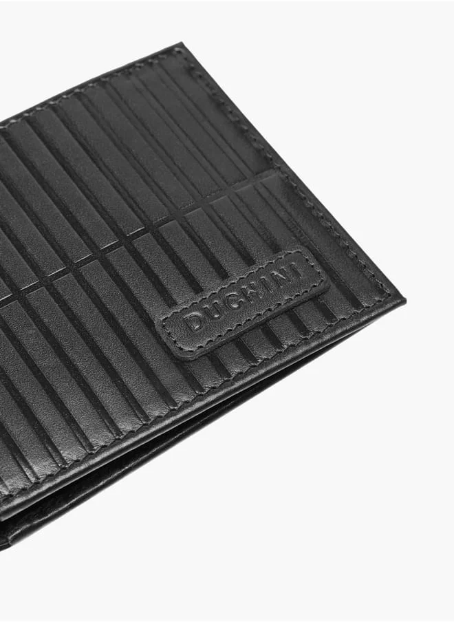 دوتشيني Men Textured Bi-Fold Wallet