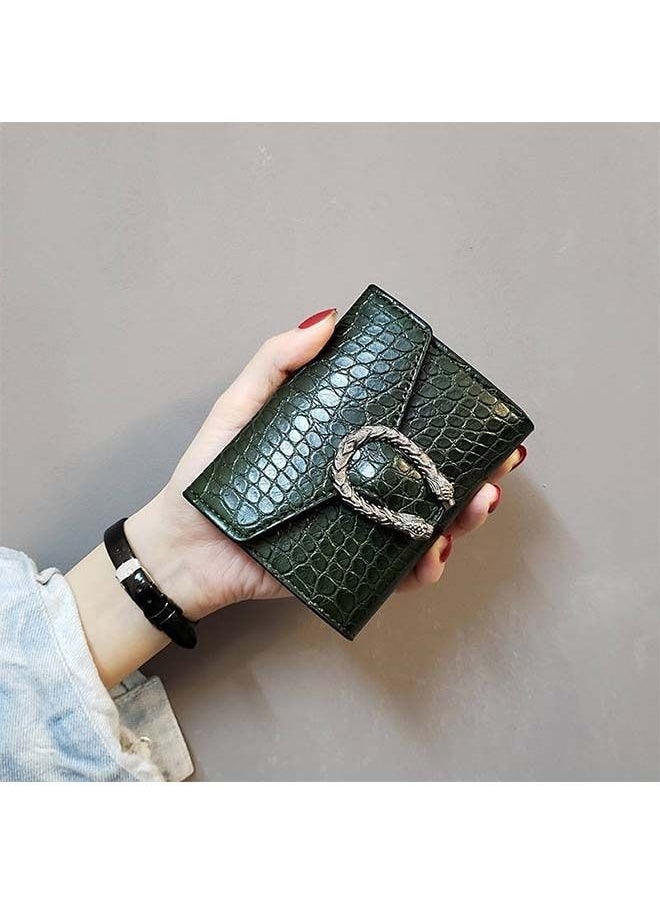 NIBEMINENT - Stylish Leather Wallet Green - Image 1