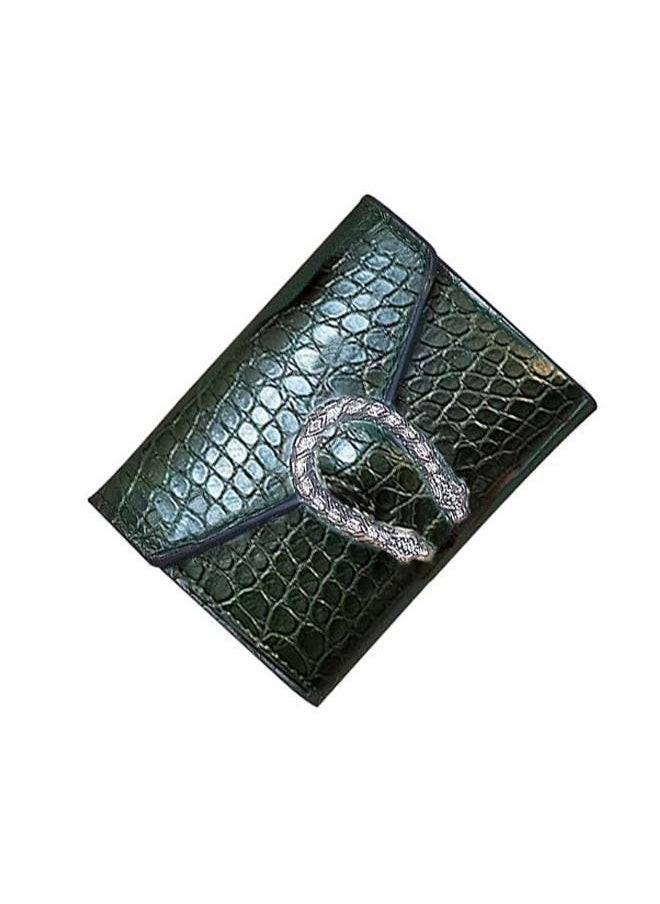 NIBEMINENT - Stylish Leather Wallet Green - Image 1