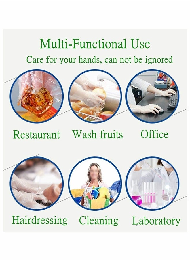 Generic - Disposable Plastic Gloves,  Plastic Food Safe Disposable Gloves, Polyethylene Clear Work Gloves(500 PCS) - Image 1