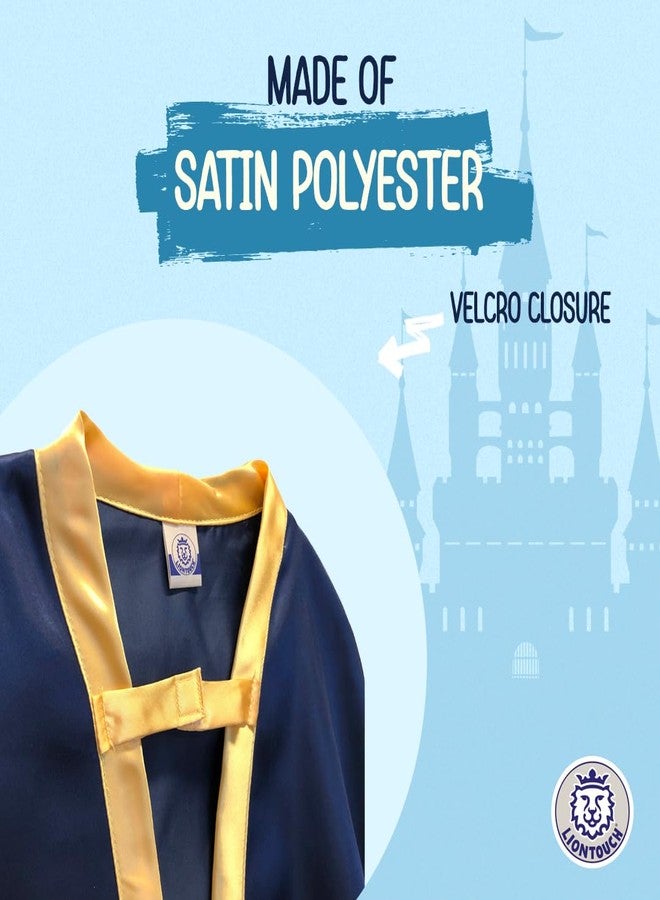 Liontouch - Noble Knight Cape for Boys, Blue | Age 3-8 Years - One Size Fits All | Medieval Pretend Play Toy Cloak for Kids | Dress Up, Fancy Dresses, Cosplay & Royal Knight Costume Accessory - Image 3