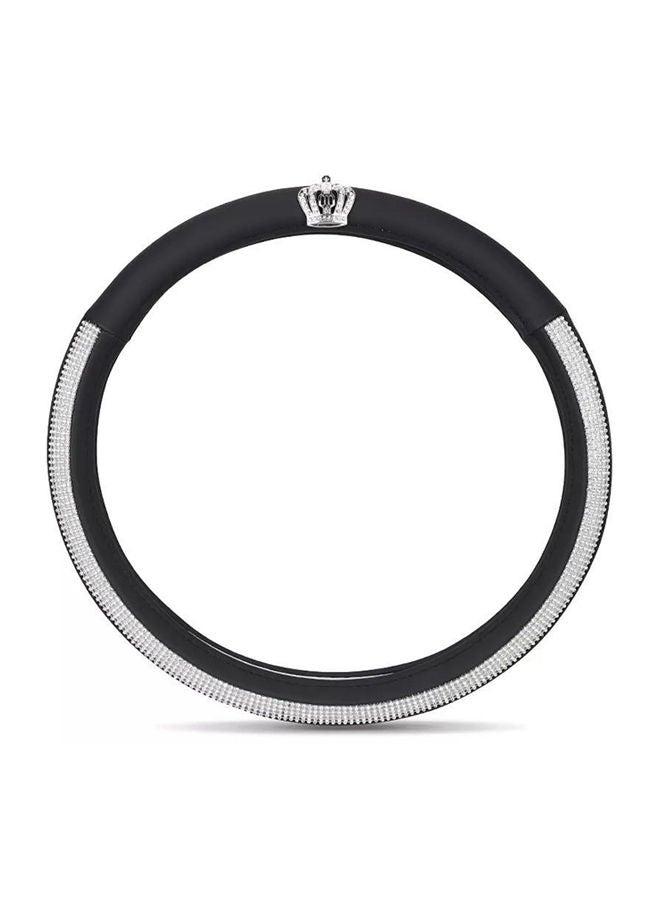 NIBEMINENT Crystal Rhinestone Covered Steering Wheel Cover - Image 1