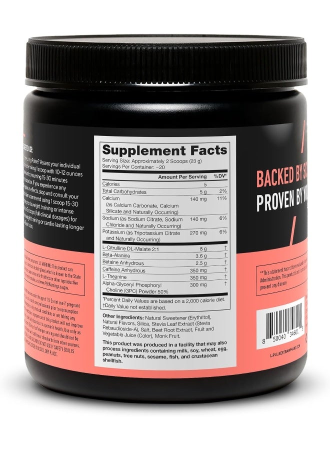 LEGION Pulse Pre Workout - All Natural Nitric Oxide Preworkout Drink - Image 3