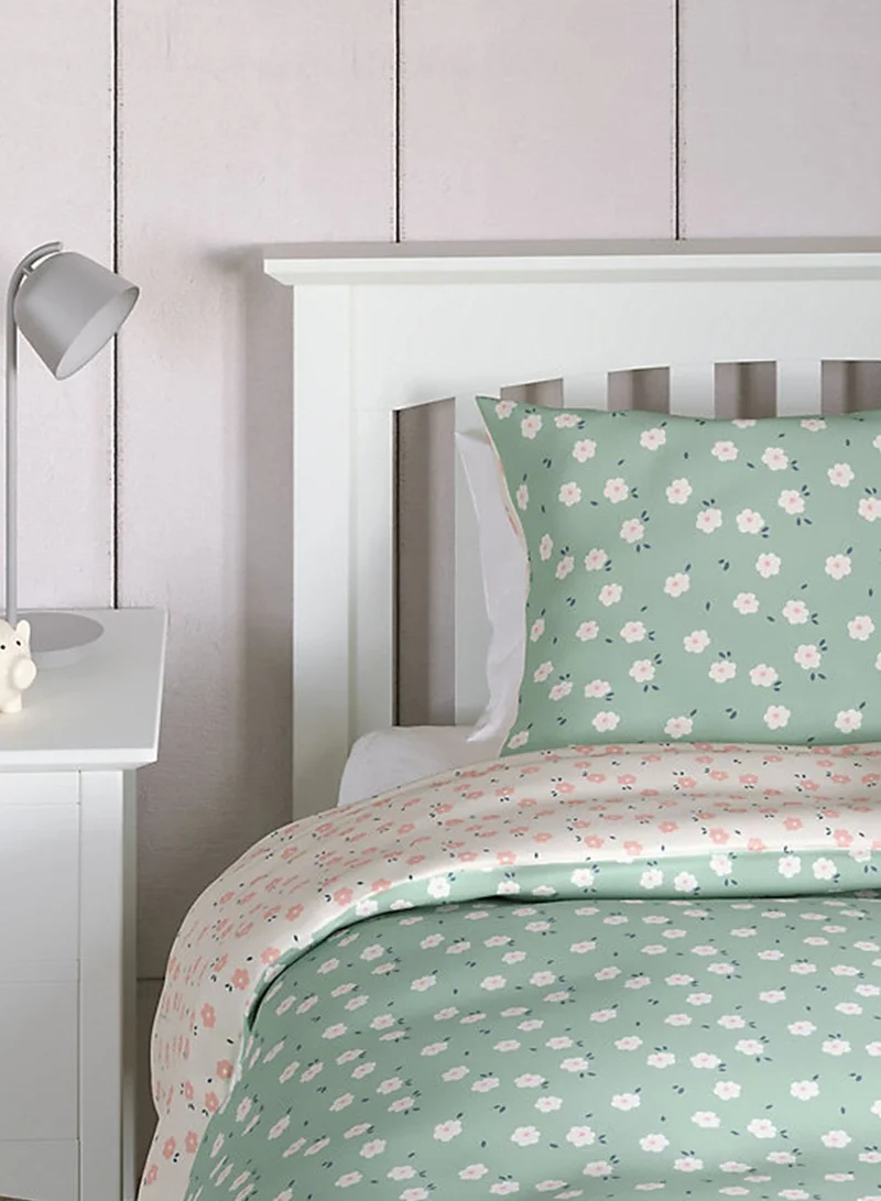 Marks & Spencer Cotton Mix Disty Folk Floral Single Bedding Set