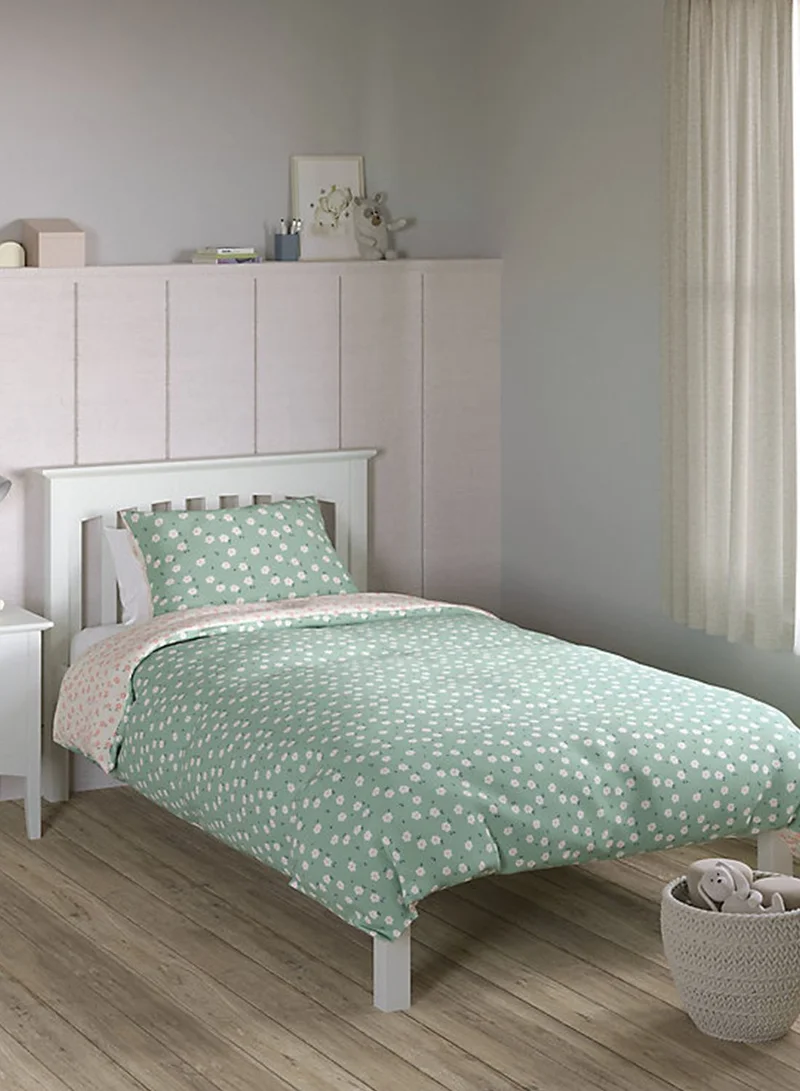 Marks & Spencer Cotton Mix Disty Folk Floral Single Bedding Set