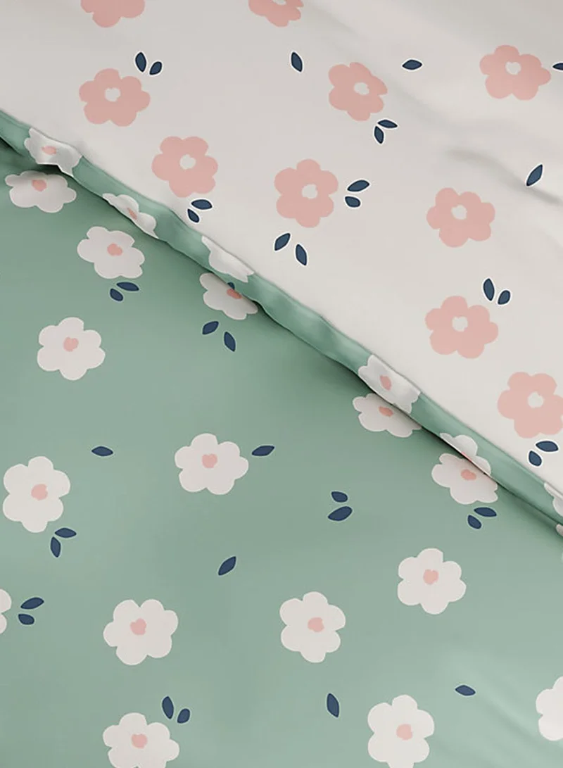 Marks & Spencer Cotton Mix Disty Folk Floral Single Bedding Set