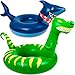 Geefuun 2PCS Pool Floats for Adults Inflatable Dinosaur Shark Swimming Floaties Rings Water Party Supplies - Image 2