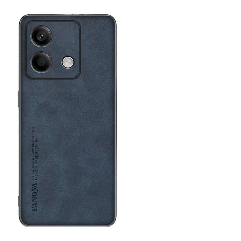 Leather Texture Protective Case for Redmi Note 13 with Shockproof and Drop Protection plus Shockproof plus Anti-Fingerprint plus Scratch Resistant in Graphite Black - Image 3