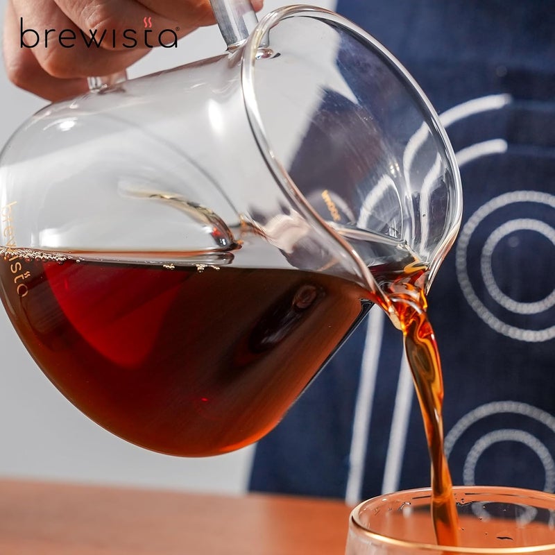 Brewista 300ml/10.1oz X Series M Glass Coffee Carafe, Small Pour Over Glass Pot Server, Inner Cone Shape Design for Improved Flavor, Heat Resistant Odorless Glass Pitcher - Image 5