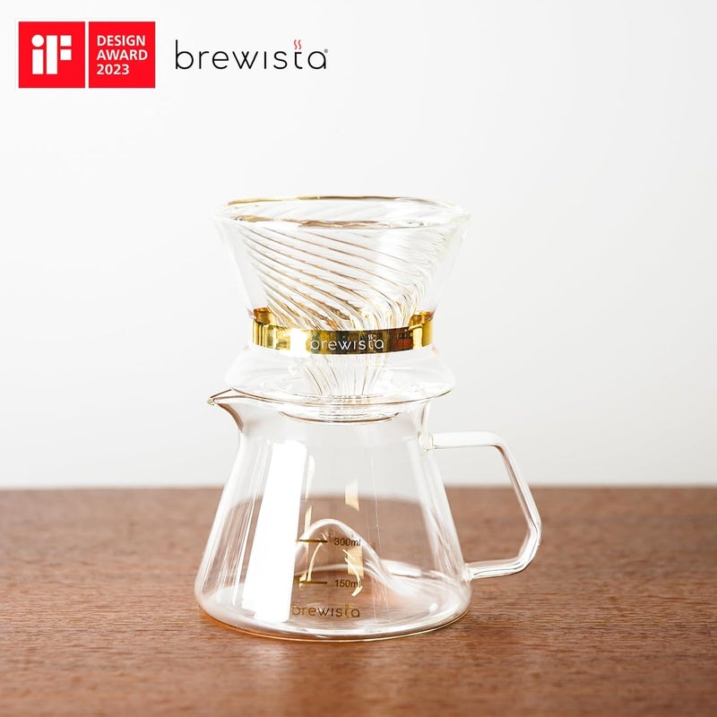 Brewista 300ml/10.1oz X Series M Glass Coffee Carafe, Small Pour Over Glass Pot Server, Inner Cone Shape Design for Improved Flavor, Heat Resistant Odorless Glass Pitcher - Image 4