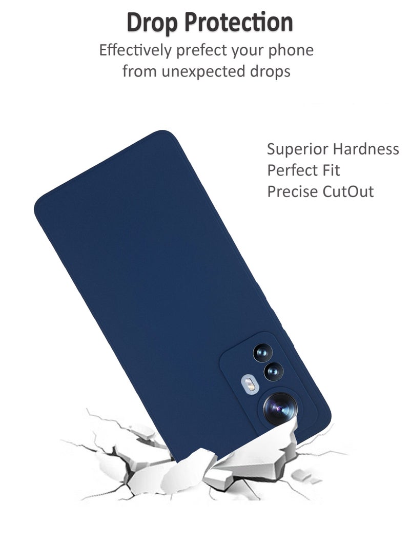 ولديك غطاء حماية خلفي من السيليكون لهاتف Xiaomi 12 Pro 5G - بلو جاي - Image 4