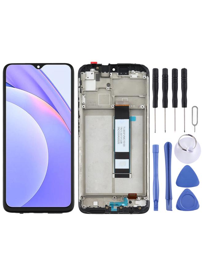 erorex Replacement Original LCD Screen for Xiaomi Redmi Note 9 4G / Poco M3 / Redmi 9T / Redmi 9 Power Digitizer Full Assembly with Frame - Image 1