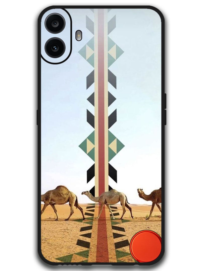 Theodor Protective Case Anti Scratch Shock Proof Bumper Cover For Nothing CMF Phone 1 Camels walking - Image 1