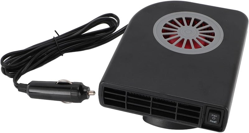 جهاز تدفئة وإزالة الصقيع للسيارات من زيروديس (Zerodis Car Heater Defroster)، يعمل بسرعة عالية في إزالة الصقيع وتبديد الضباب من الزجاج الأمامي للسيارة، قابل للتوصيل بالكهرباء، سعة 120 واط، مناسب للسيارات والسيارات الدفع الرباعي والشاحنات (جهد 12 فولت). - Image 1