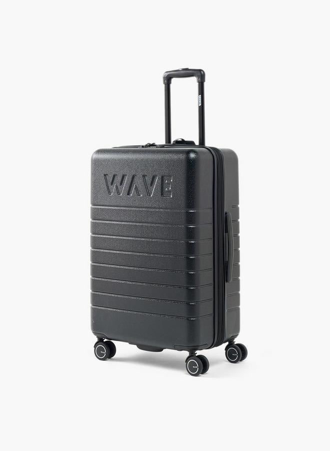 Wave Textured Harcase Trolley Bag With Retractable Handle - Image 1