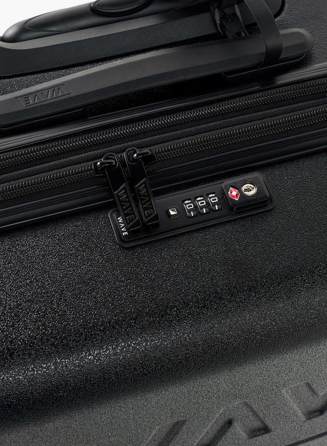 Wave Textured Harcase Trolley Bag With Retractable Handle - Image 4