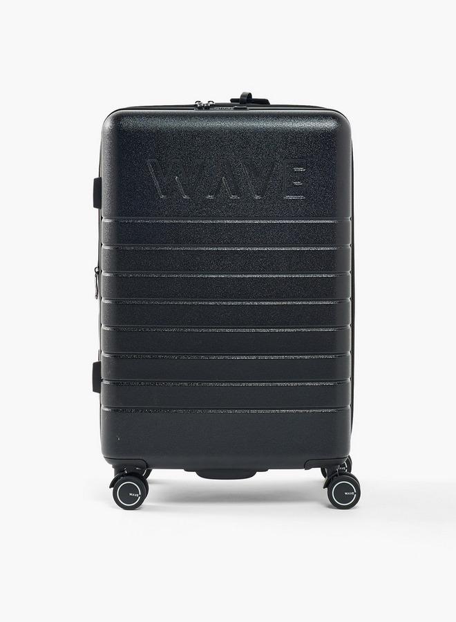Wave Textured Harcase Trolley Bag With Retractable Handle - Image 2