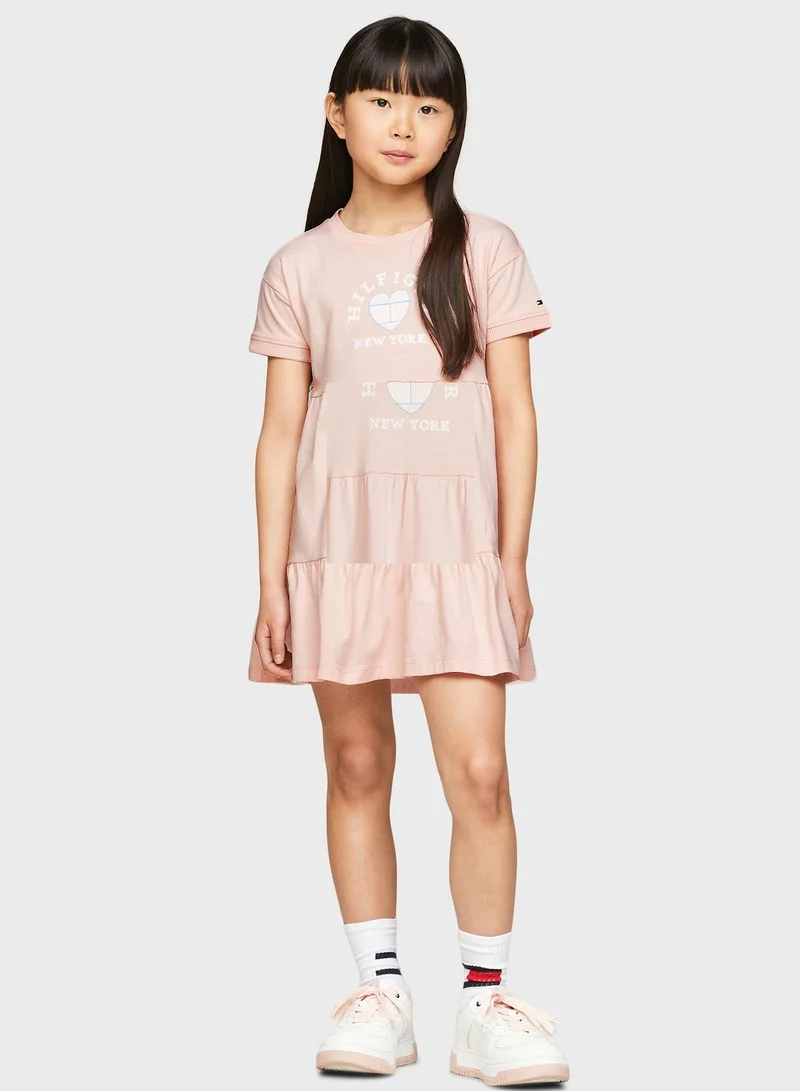 TOMMY HILFIGER Tiered Knit Dress