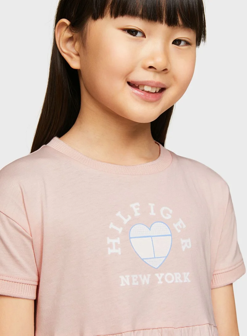 TOMMY HILFIGER Tiered Knit Dress