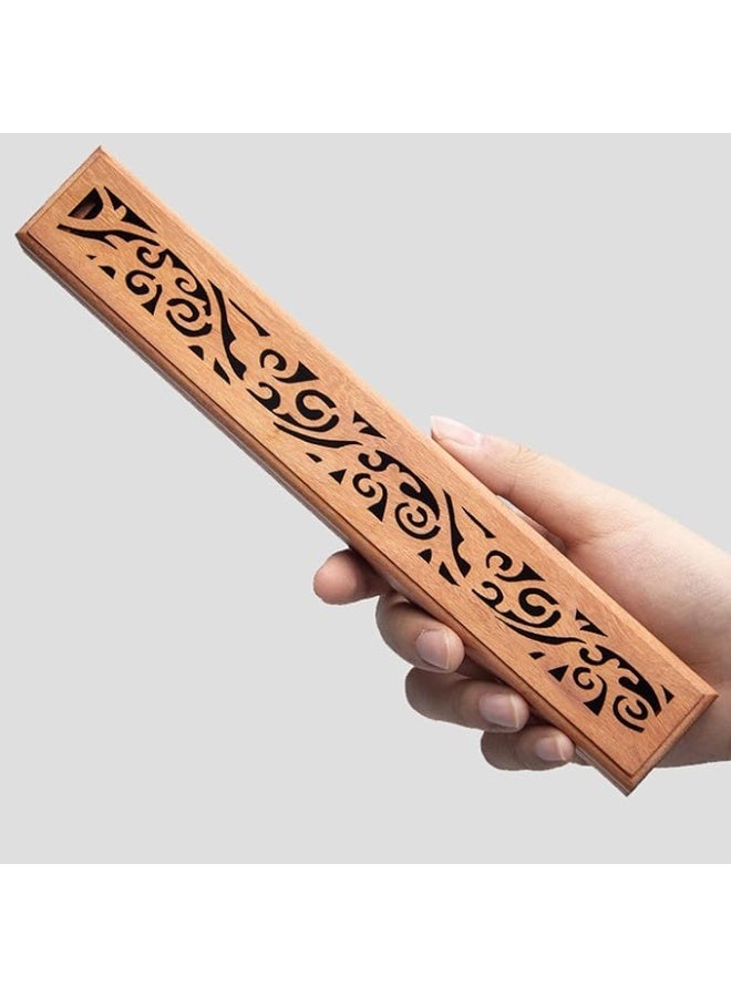 oxt Incense Holder, Grace Incense Burner Bamboo, Upgraded Incense Stick Holder, Premium Incense Box Burner Ash Catcher - Image 1