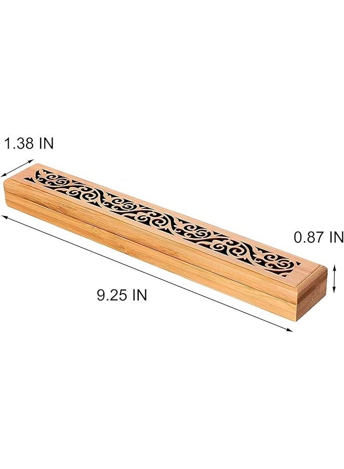 oxt Incense Holder, Grace Incense Burner Bamboo, Upgraded Incense Stick Holder, Premium Incense Box Burner Ash Catcher - Image 5