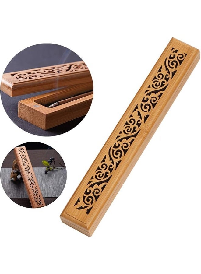 oxt Incense Holder, Grace Incense Burner Bamboo, Upgraded Incense Stick Holder, Premium Incense Box Burner Ash Catcher - Image 3