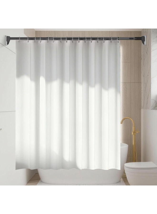 M.A&F's Tension Curtain Rods No Drilling, Extra Long Tension Rod 100-220cm, Heavy Duty Shower Curtain Rod for Outdoor Patio Bathroom Windows Room Divider, Adjustable, Anti-Slip, No Rust - Image 3