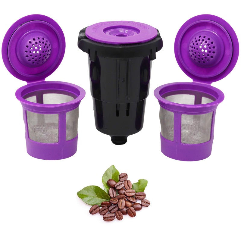 Reusable K Cups for Keurig KMini K Mini Plus KExpress and K Iced with Adapter by PureHQ  Keurig Mini Plus Refillable Kcups for Mini Keurig 3 Refillable Coffee Pods  Adapter