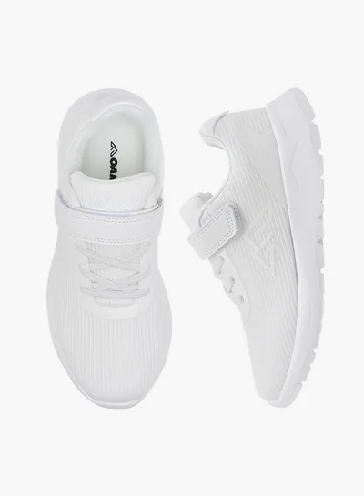Oaklan by Shoexpress Girls Logo Detail Sports Shoes with Hook and Loop Closure