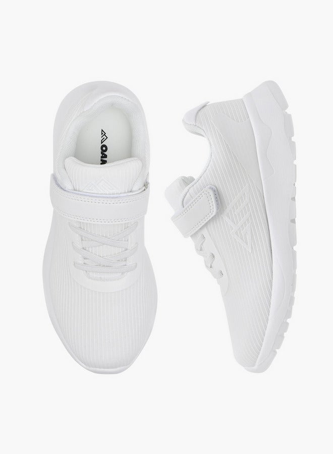 Oaklan by Shoexpress Girls Logo Detail Sports Shoes with Hook and Loop Closure  - Image 1