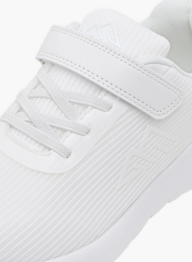 Oaklan by Shoexpress Girls Logo Detail Sports Shoes with Hook and Loop Closure  - Image 4
