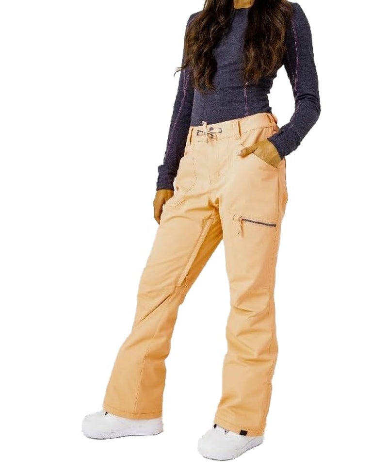 Roxy Women's Nadia Ski Pant â€“ 10K Waterproof, Insulated, PFAS-Free, Adjustable Waist & Snow Gaiters, Peach Pink, X-Large - Image 1