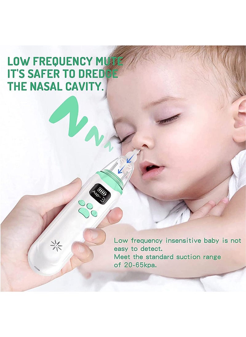 ONETO Electric Silent Baby Nasal Aspirator Automatic Nose Cleaner With Silicone Nose Tips Music Soothing Function Rechargeable Portable Nasal Aspirators - Image 2
