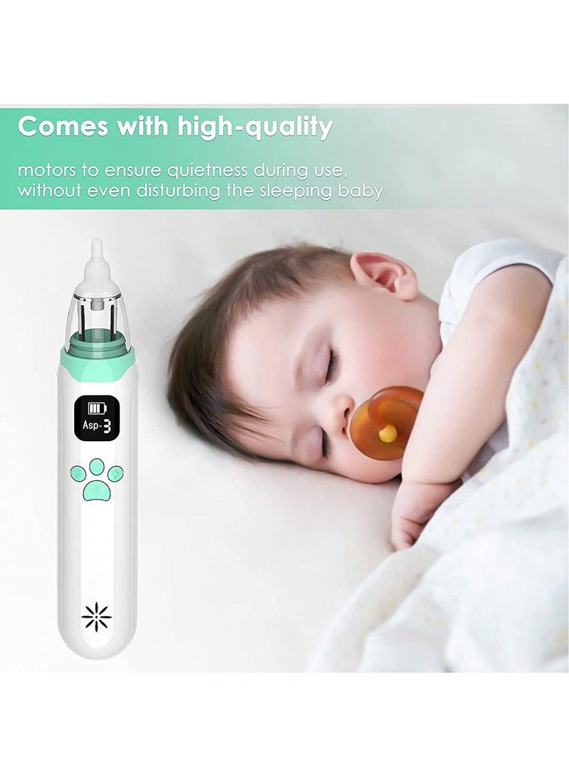 ONETO Electric Silent Baby Nasal Aspirator Automatic Nose Cleaner With Silicone Nose Tips Music Soothing Function Rechargeable Portable Nasal Aspirators - Image 4
