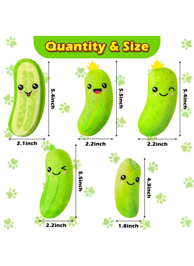 5Pcs Pickle Cat Toys, Kitten Catnip Toys For Cat Lover Gifts, Indoor Cat Chew Bite Kick Plush Cucumber Catmint Kitten Toys Supplies Interactive Cat Toy With Cute Expression For Pet Presents - pzsku/Z3A7A167114E22F14EF7FZ/45/_/1734347308/fd08186c-3b93-4541-a41d-877c96e2a3a4